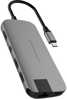 Hyper Slim USB-C Hub (Grijs)