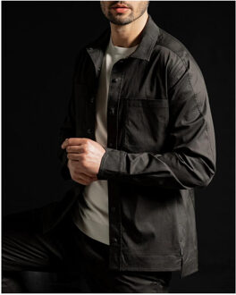 Hyper-Stretch Shirt Jacket Zwart - XL