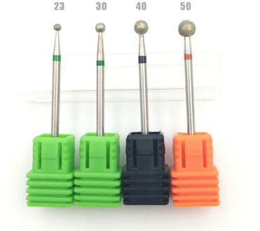 Hytoos 4 Stks/set Bal Diamanten Nail Boor Cuticle Schoon Bits Voor Manicure Rotary Burr Boor Accessoires Nail Beauty Tool mills