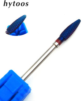 Hytoos Blauwe Vlam Tungsten Carbide Nail Drill Bit 3/32 "Rotary Burr Manicure Bits Voor Boor Accessoires Frees Nail tool