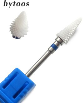HYTOOS Kegel Keramische Nail Boor 3/32 "Rotary Burr Bits Voor Manicure Pedicure Gereedschap Nail Boor Accessoires Frees
