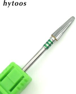 HYTOOS Tungsten Carbide Burr Nail Drill Bit 3/32" Foot Cuticle Clean Bits For Manicure Nail Drill Accessories Nail Tools