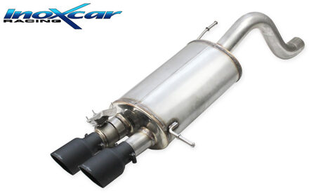 Hyundai 100% RVS Sportuitlaat passend voor Hyundai i20 N 1.6 Turbo (204pk) 2020- 2x90mm Ceramic Black IXVALVI20N90CB