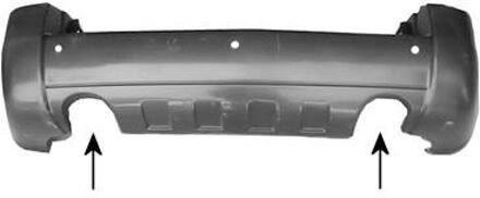 Hyundai ACHTERBUMPER Primer 2 Uitlaten 8267545