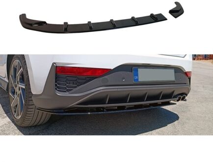 Hyundai Achterskirt passend voor Hyundai i30 III Hatchback N/N-Line Facelift 2020- (ABS Glanzend Zwart) DXRHY02