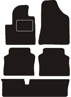 Hyundai Automatten passend voor Hyundai Santa Fe 7 persoons 2006 - 2013 MSN1360866