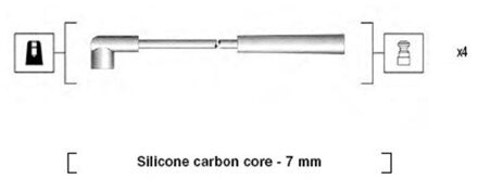 Hyundai Bougiekabelset MSK877