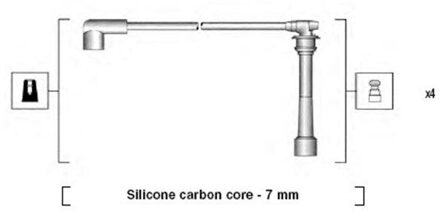 Hyundai Bougiekabelset MSK878