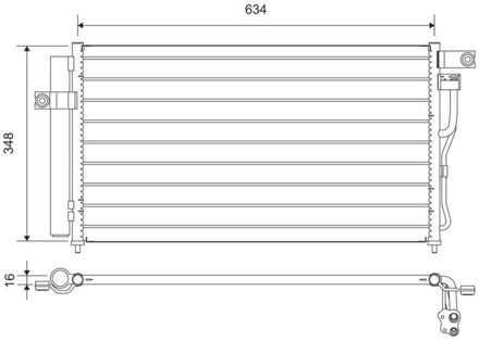 Hyundai Condensor, airconditioning 812668