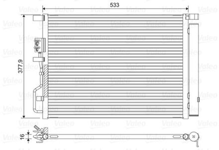 Hyundai Condensor, airconditioning 822612