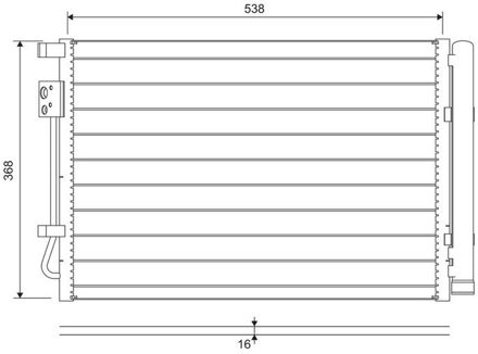 Hyundai Condensor, airconditioning 822726