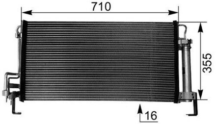 Hyundai Condensor, airconditioning AC265000S