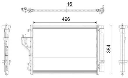 Hyundai Condensor, airconditioning AC43000P