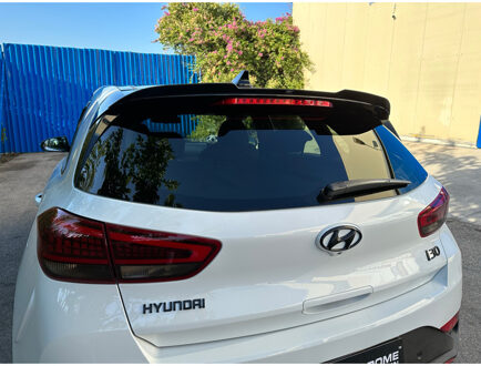 Hyundai Dakspoiler (Spoiler Cap) passend voor Hyundai i30 III & N-Line 2017- (ABS Glanzend zwart) TSHY33