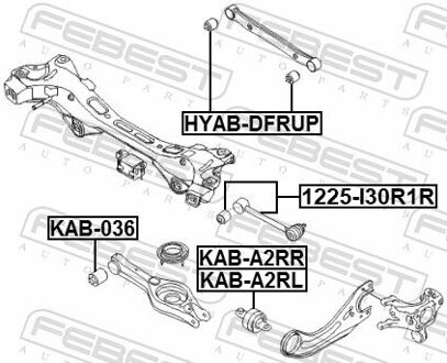 Hyundai Draagarmrubber KAB036