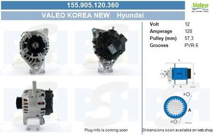 Hyundai Dynamo Hyundai 120A 600230