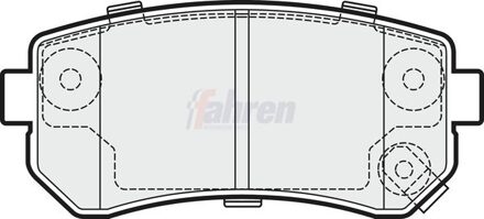 Hyundai Fahren Remblokkenset FBP3206