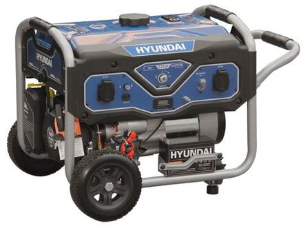 Hyundai generator / aggregaat 3000 watt - 208cc benzine motor met elektrische start - volledig verrijdbaar