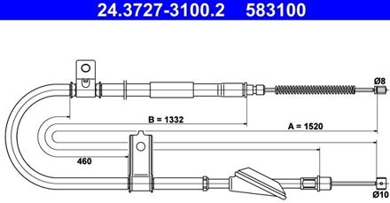 Hyundai Handremkabel 24372731002