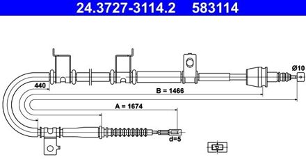 Hyundai Handremkabel 24372731142