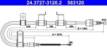 Hyundai Handremkabel 24372731202