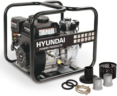 Hyundai hogedruk waterpomp / schoonwaterpomp 'high pressure' - 208cc 7pk benzine motor - 500 liter per minuut - 50mm Grijs