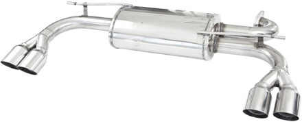 Hyundai InoxCar uitlaat passend voor Hyundai Genesis 2.0i Turbo 213pk 2011- 2x76mm Racing IXHYGEN02RA