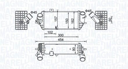 Hyundai Intercooler, inlaatluchtkoeler MST569