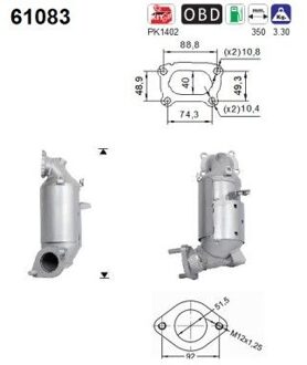 Hyundai Katalysator 61083
