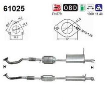 Hyundai Katalysator Hyundai 61025