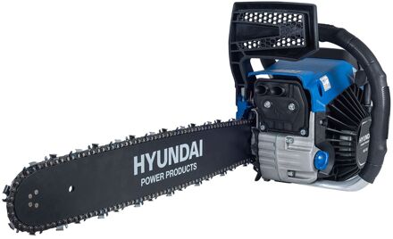 Hyundai Kettingzaag 58cc - 2-takt Easy-start Benzine Motor - 50 Cm Zwaardlengte - Incl. Extra Ketting En Opbergtas Zwart