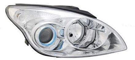 Hyundai KOPLAMP RECHTS H1+H7 inclusief STELMOTOR