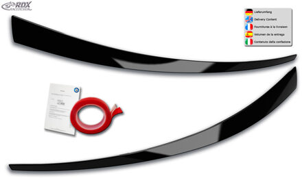 Hyundai Koplampspoilers passend voor Hyundai i30 2017-2021 (ABS Glanzend Zwart) RDKHY04B