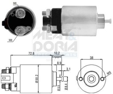 Hyundai Magneetschakelaar, startmotor 46156