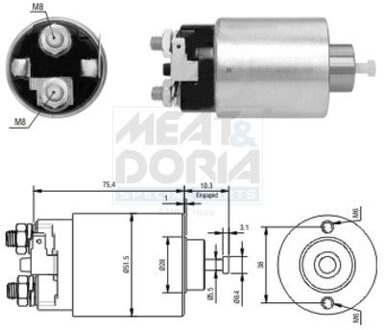 Hyundai Magneetschakelaar, startmotor 46178