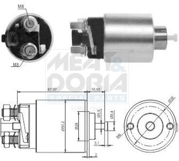 Hyundai Magneetschakelaar, startmotor 46285