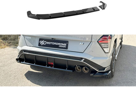 Hyundai Motordrome Achterskirt passend voor Hyundai Kona II (SX2) N-Line 2023- (ABS Glanzend Zwart) DXRHY06