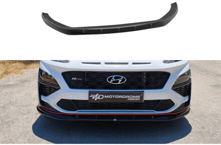 Hyundai Motordrome Voorspoiler passend voor Hyundai Kona mk1 Facelift 2020-2023 (ABS Glanzend zwart) DXVHY07