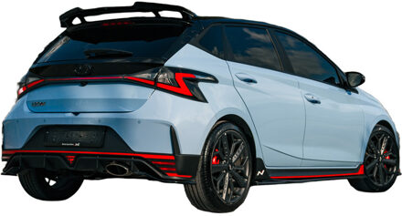 Hyundai Oneway Set Sideskirts passend voor Hyundai I20 N MK3 2020- - Glanzend zwart OWSS10049