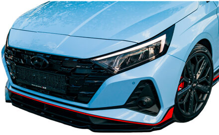 Hyundai Oneway Voorspoilerlip passend voor Hyundai I20 N MK3 2020- - Glanzend zwart OWFS01178