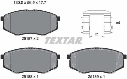Hyundai Remblokken set 2518701