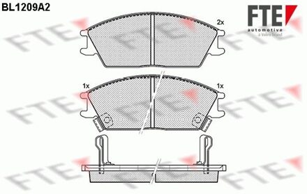 Hyundai Remblokken set BL1209A2