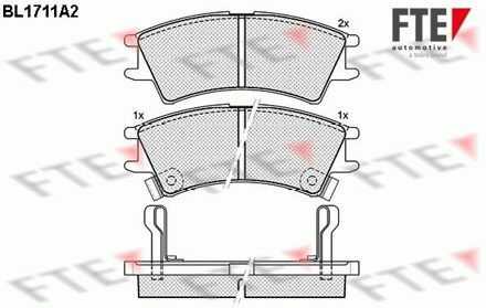 Hyundai Remblokken set BL1711A2