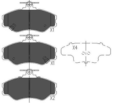 Hyundai Remblokken set KBP3002