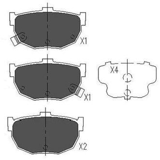 Hyundai Remblokken set KBP3007