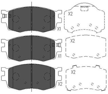Hyundai Remblokken set KBP3022