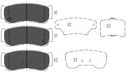 Hyundai Remblokken set KBP3024