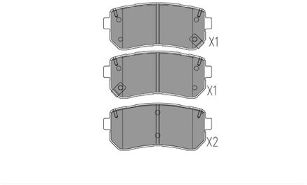 Hyundai Remblokken set KBP3054