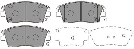 Hyundai Remblokken set KBP4030