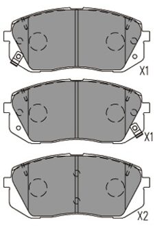 Hyundai Remblokken set KBP4031